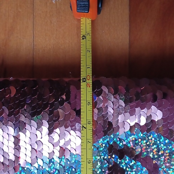 Flippable glittery sequence Meow Purse for small girls 4 to 8 years old. - Picture 11 of 13